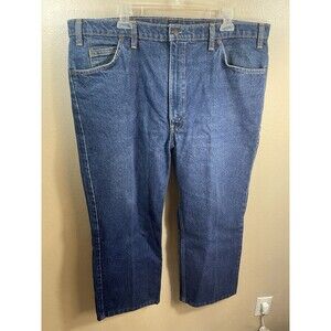 Levi's 517 Jeans Men's Size 42x30 Blue Denim Orange Tab zip fly